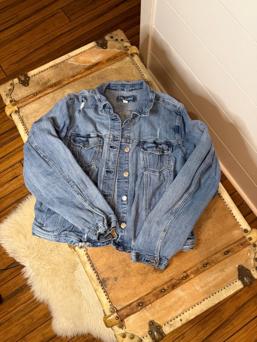 Maurices Light Blue Denim Jacket - XL